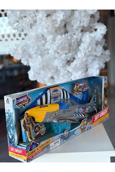 Lanard Toys global actıon force savaş uçağı ışıklı ve asker fiğürlü klasic 56...