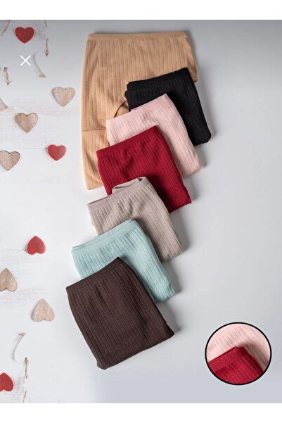 KÜBRAGEZİCİBUTİK Women's 7-Piece Terry Cotton Underwear Panties