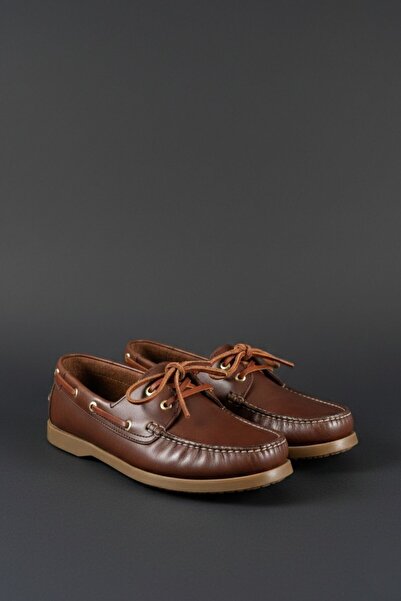 MUGGO Genova Genuine Leather Lace-Up Men's Casual Loafer Shoes