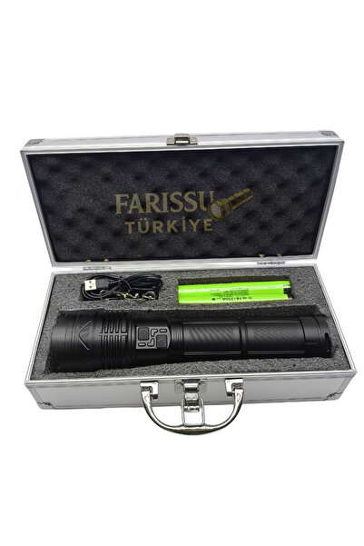 farissu Gold Kam a Elite Series: 15.000 Lümen Profesyonel Uzak Menzil El Fene...