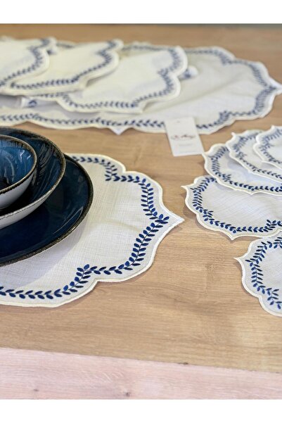 Ceki Home Supla Runner Sunumluk Cream American Service Set 17 Pieces Supla 17...