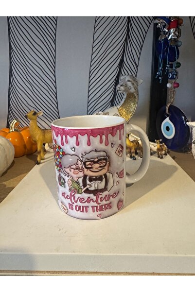Atak Hediyelik Porcelain Adventure Time Pattern Mug 300 ml