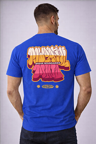 herkesemoda Break Boundaries Text Detailed Basic T-Shirt