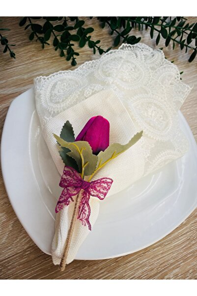 DİGGO Damson tulip 6-piece napkin ring