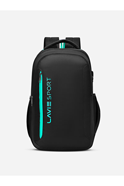 Lavie By Styli حقيبة ظهر لافيسبورت مافريك سوداء للكمبيوتر المحمول سعة 35 لترًا