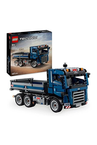 LEGO Technic Tipping Dump Truck Toy Set for Kids, Blue Construction Vehicle 4...