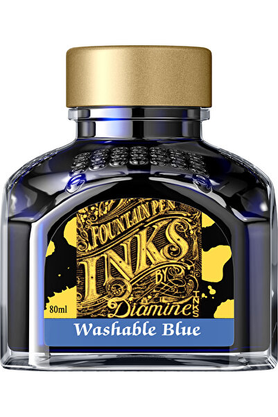 Diamine Sticlă de cerneală de 80 ml - Albastră lavabil