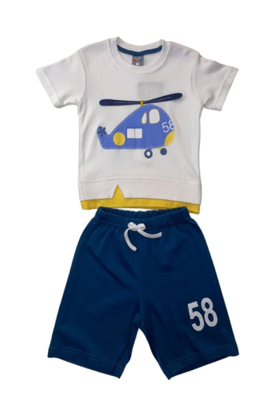 GENERAL Two-piece boy's set with an airplane design, sizes 1-3 years