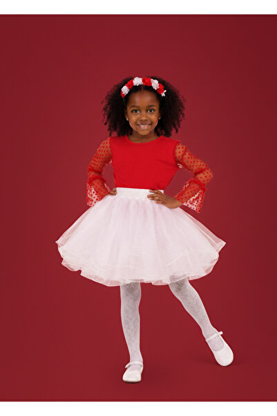 NACAR STORE Girl's April 23 October 29 Performance Outfit with Tulle Sleeves ...