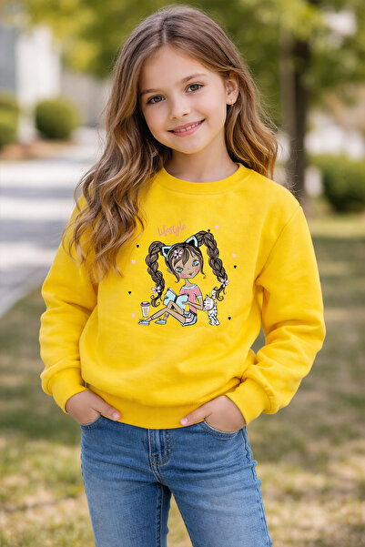 ADABEBEK Premium Lifestyl Printed Kids Sweatshirt 27020