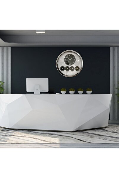 Leyaton Chrome Stylish 52 cm World Clock Lwlhm-Ytrs345