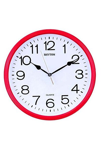 Generic Rhythm Round Shape Analog Wall Clock Red/White/Black