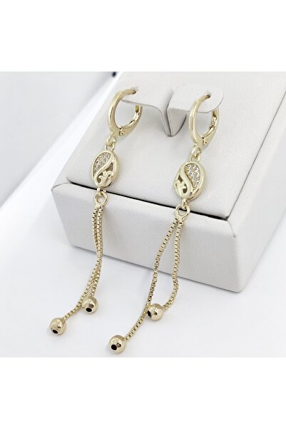 Milena Cercei Placati Cu Aur 14k in Doua Straturi , hipoalergenici, - Lungime...