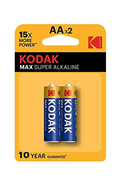Kodak 2-Piece MAX Super Alkaline Battery - AA