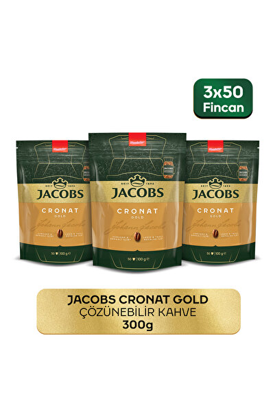 Jacobs Cronat Gold Granül Kahve 100 Gr X 3 Adet : 300 Gr