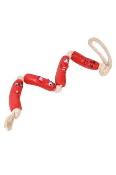 OEM Jucărie cârnat cu frânghie pentru câini 65 cm