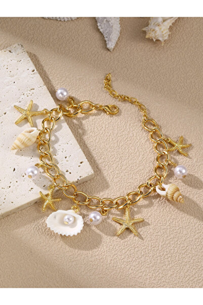 Take Two By Styli خلخال ساحر مزين بأحجار الصدف واللؤلؤ