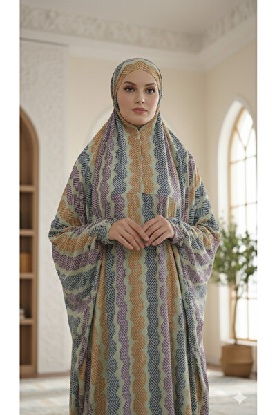 Maison Emarat Prayer Dress / Namazi/ Libs Salah with Integrated Khimar