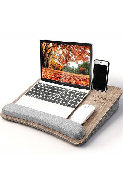 Elindor ® Universal Brown Laptop Stand, Multifunctional Table, Stand Table Di...