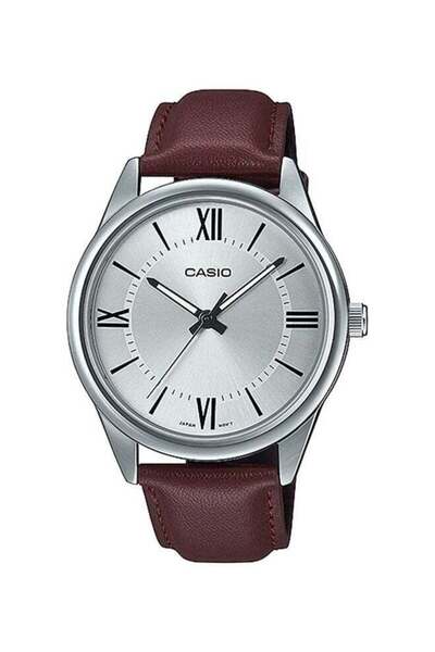 Casio Men's Leather Analog Watch MTP-V005L-7B5UDF