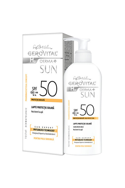GEROVITAL H3 Derma+ Αντηλιακό Γαλάκτωμα, με SPF50, 150 ml