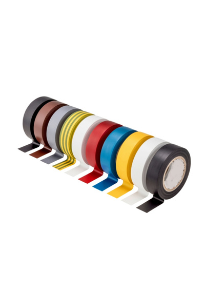 zola Set bandă izolatoare, 10 bucăți, multicoloră, lățime 18 mm, lungime 10 m