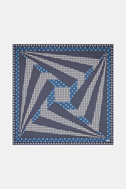 Vakko KAZAYAĞI DESENLİ TWILL İPEK EŞARP