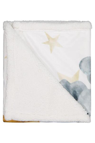 Civil Baby Elephant Giraffe Printed Blanket and Swaddle - Ecru Standard