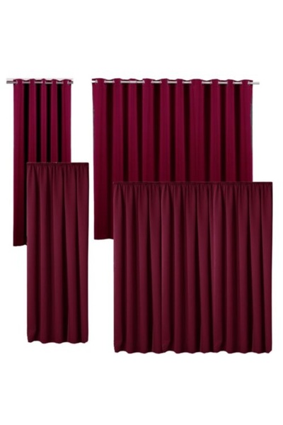 JEMIDI Drapery, 140 x 245 cm, Bordeaux, Polyester, 55276.13.01