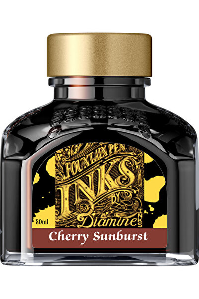 Diamine Sticlă de cerneală 80 ml - Cherry Sunburst
