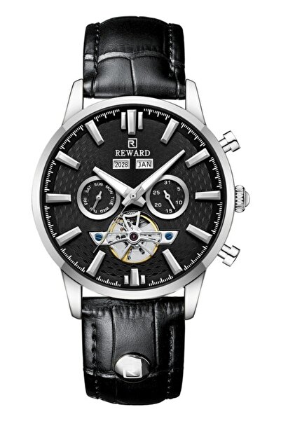 Reward Rd333376M Leather Cord Automatic Men's Wristwatch