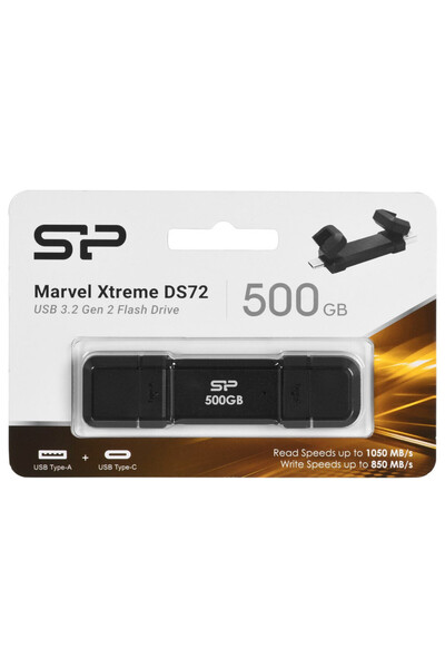 Silicon Power DS72 500GB Dual USB-C/A SSD