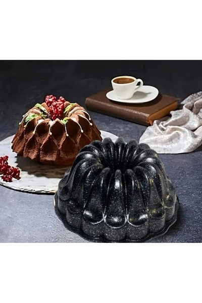 Generic Granite Bundt Cake Mold – Non-Stick Fluted Round Baking Pan, Durable ...