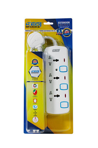 Kedbrooke By Styli Extension Socket - 3way 5M