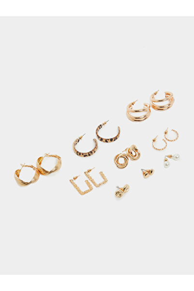 Styli Pack of 9 - Gold Hoop Earrings
