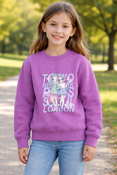 ADABEBEK Hanorac pentru copii cu imprimeu Premium Cici Girls 27066