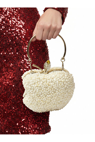 Çanta Trend Women's Stone Evening Dress Bag with Apple Figure (10*13 cm)