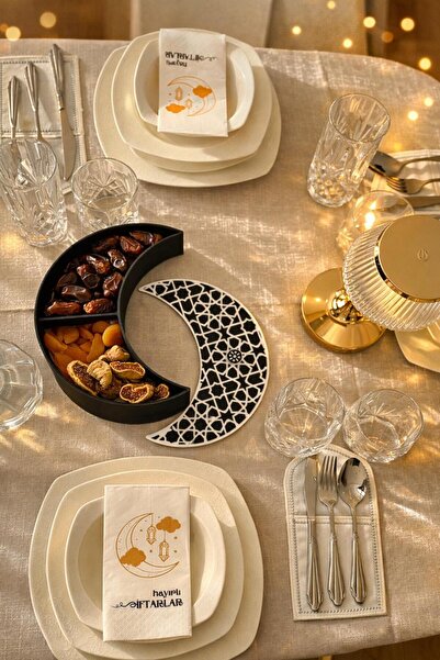 EN CONCEPT DESİNG Ramazan İftar Sunumu - Hilal Tasarımlı Modern Sunum Kabı