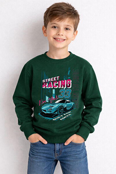 ADABEBEK Премиум детска блуза с принт „Street Racing“ 26127