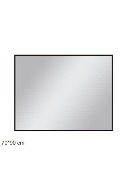 Generic Aqua Drop Rectangular Plain Bathroom Mirror Black 70 x 90 cm