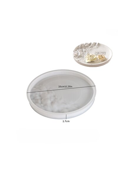 HOBİFLEX SİLİKON KALIP TAŞ TOZU İTHAL DEKORATİF KABARTMALI TABAK KALIBI EPOKS...