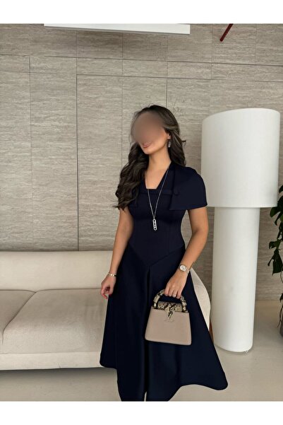 Juliana Soft navy dress