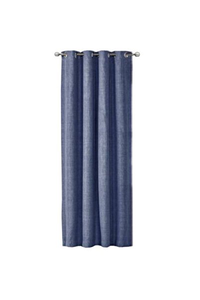 JEMIDI Perdea opacă Elfie cu inele, 140 x 245 cm, albastru, poliester, 55279....