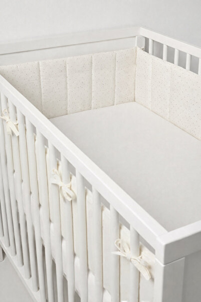 ngn collection Crib Edge Protector 100% Cotton 60X120 cm One Piece 360 cm Pro...
