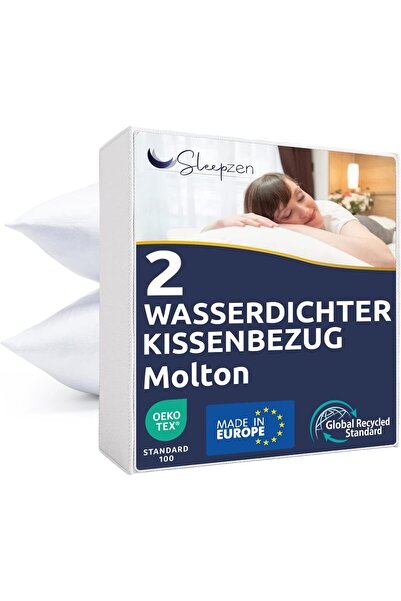 Other Set of 2 Sleepzen Waterproof Pillow - Melton Cotton , Anti-mite - 65x65...