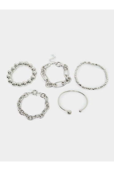 Styli Pack of 5 - Silver Tone Chain Bracelet