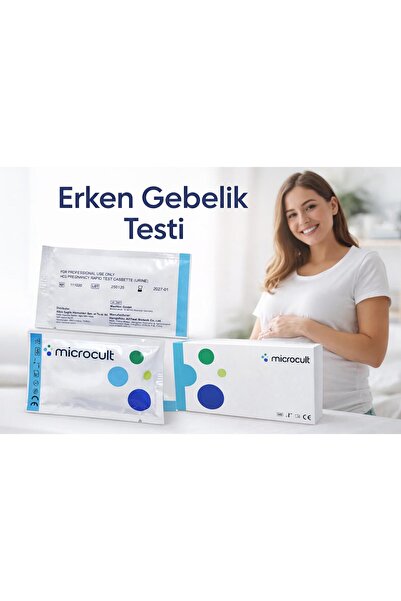 Microcult ERKEN GEBELİK TESTİ 10 ADET KESİN SONUÇ