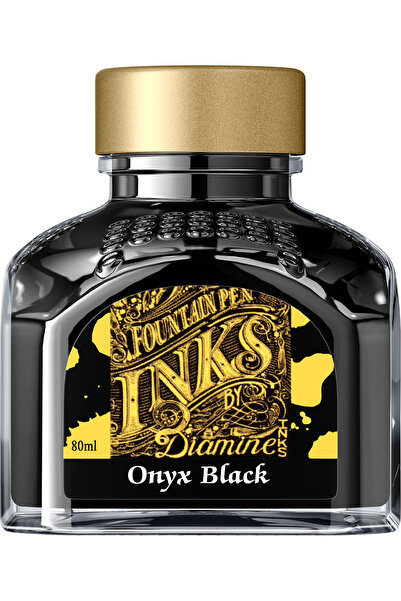 Diamine Sticlă de cerneală de 80 ml - Negru Onyx