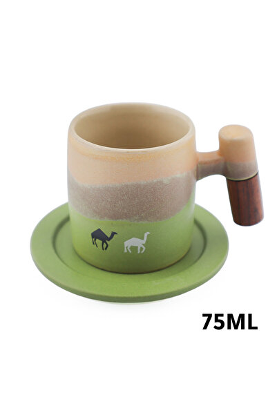 MIBRU 75ml Ceramic Espresso Coffee Mug with Desert Design - Simple & Timeless...