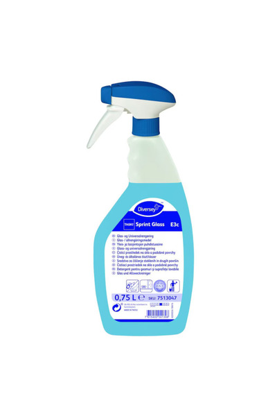Diversey Detergent geamuri si suprafete lavabile, Taski Sprint Glass, 750 ml